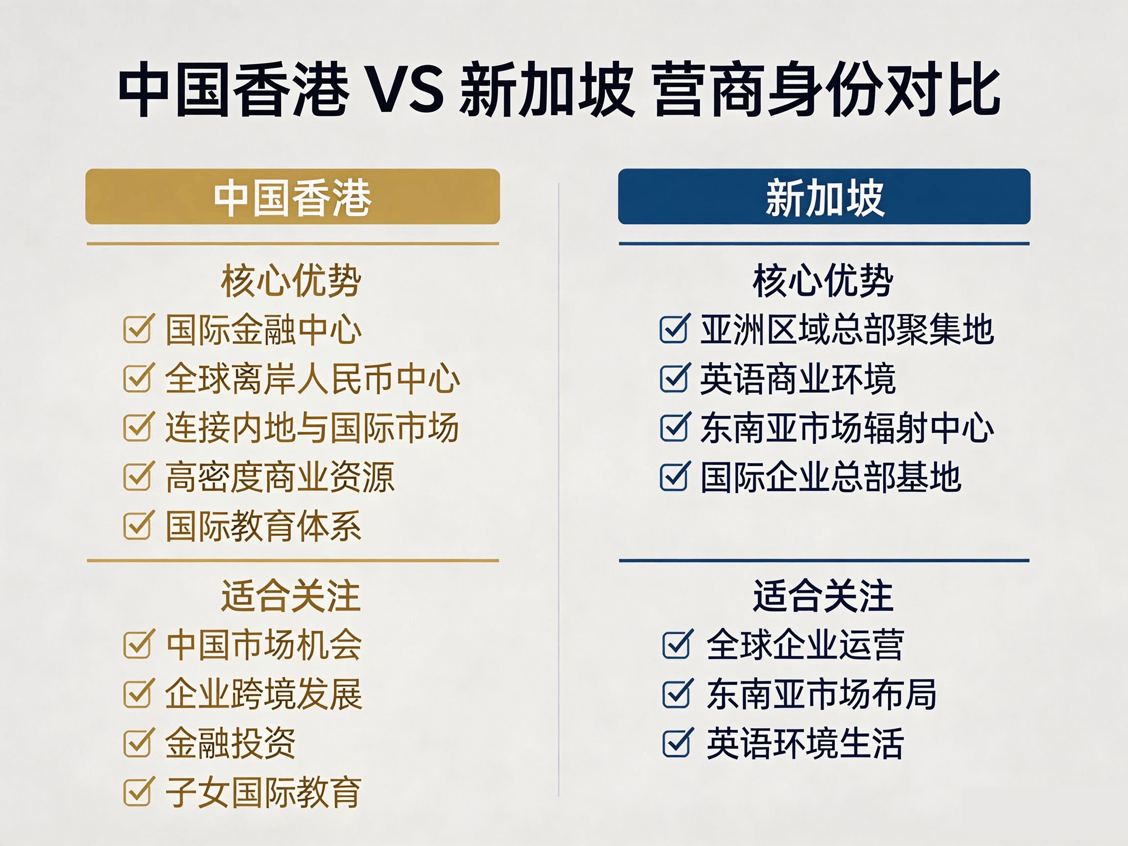 香港身份VS新加坡身份